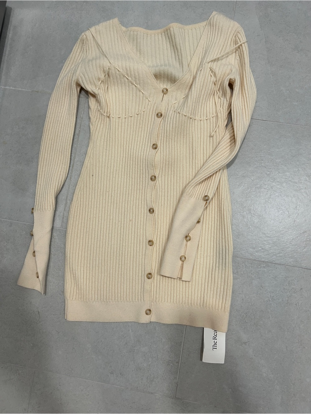 Lauris Long Sleeve Merino Wool Mini Sweater Dress JACQUEMUS - Picture 13 of 13